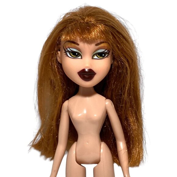 Bratz Meygan Xpress It 2002 Green Eyes Burgundy Lips Nude Doll Only MGA - Picture 6 of 12